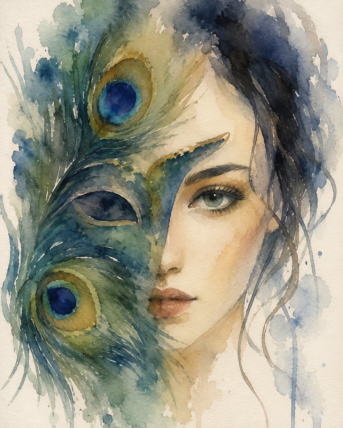 PORTRAITS AND PEACOCKS