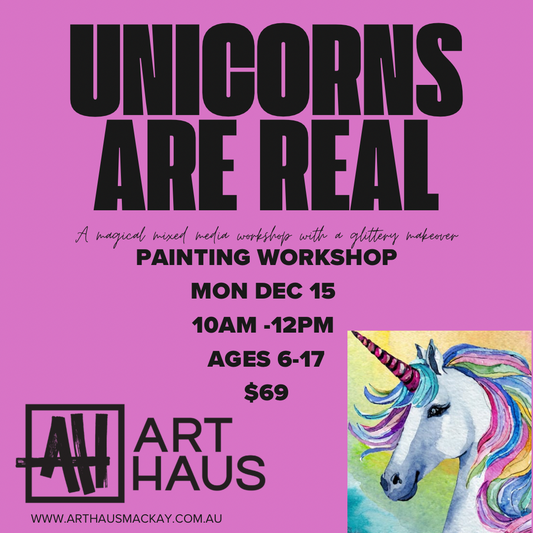 UNICORNS ARE REAL XMAS HOLIDAY W’SHOP