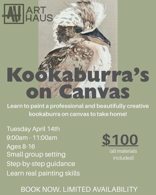 KOOKABURRA ON CANVAS