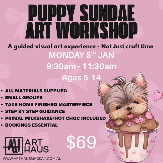 PUPPY SUNDAE ART WORKSHOP