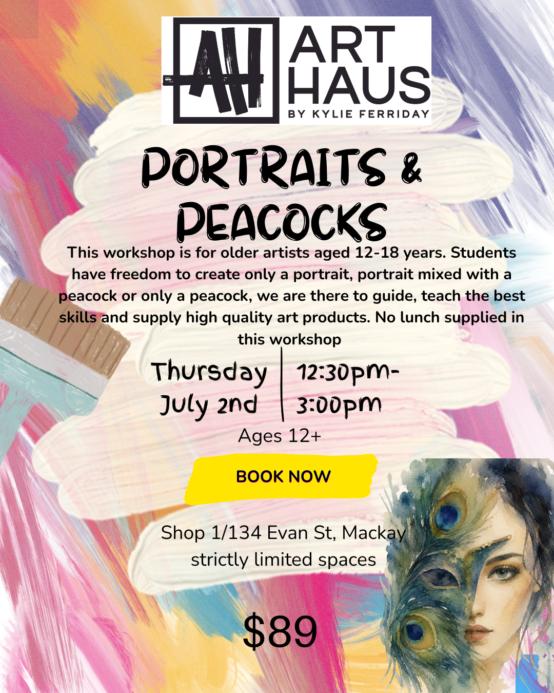 PORTRAITS AND PEACOCKS