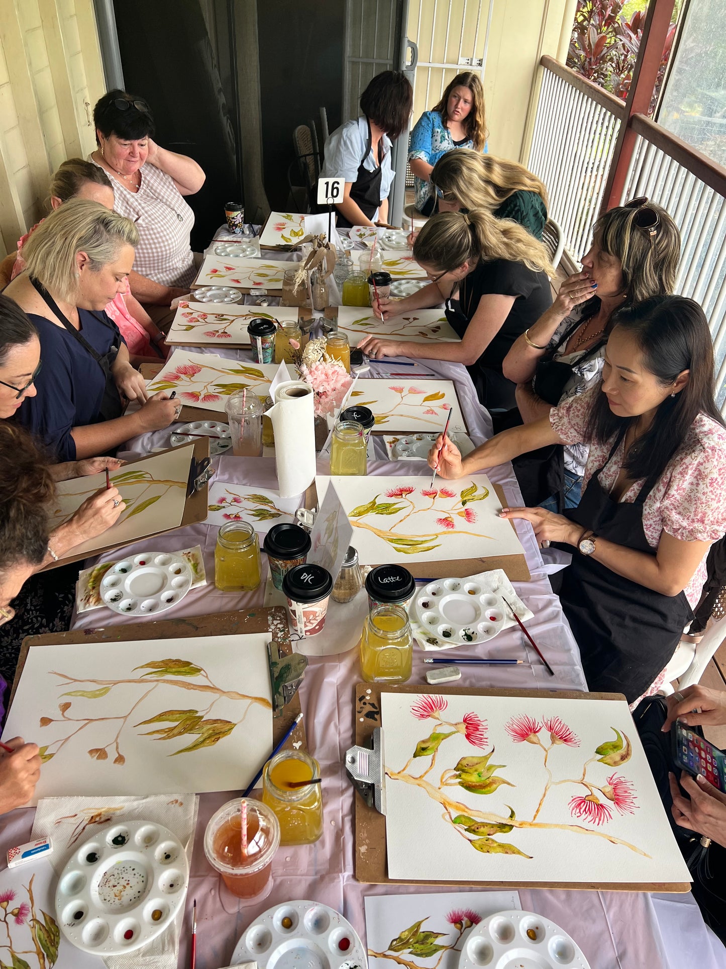 Private Watercolour and Wine Event